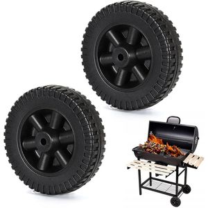 6 Inch Plastic Grill Wheels - Reserveonderdelen voor Grillwagens, Set van 2