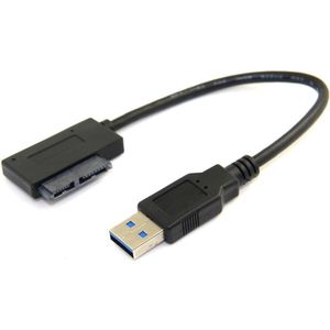 USB 3.0 13-pin Slimline SATA Adapterkabel voor Laptop CD/DVD-ROM