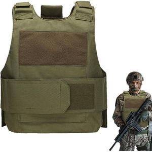 Verstelbaar Tactisch Vest voor Militaire Training Paintball Outdoor Cs Veldspel - Veiligheidsuitrusting voor Jagen Safari en Werk Armeegrün