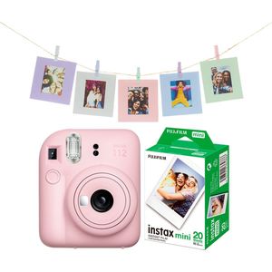 Fujifilm Instax Mini 12 Bundel - Instant Camera + 20 Films - Blossom Pink