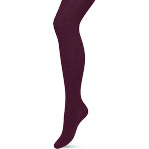 Bonnie Doon - Classic Cable Tight - Maillot - Donker Paars - Biologisch Katoen - Ingebreid Kabelpatroon