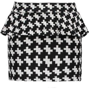 B-nosy Meisjes Rok - Maxi starwhite puzzle - Maat 98