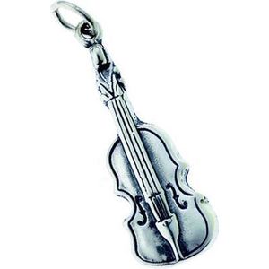 Zilveren hanger viool