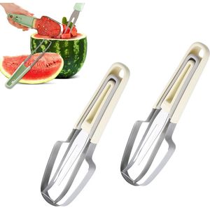 Ibenzoa® Professionele Watermeloenset van Premium Roestvrij Staal - Multifunctioneel Fruitgereedschap voor Zomerse Feesten