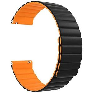 Beline pasek Watch 20mm Magnetic black/orange