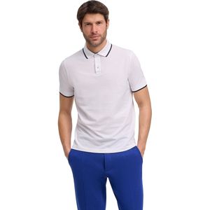 FALKE Basic Apparel Easy Care zacht huidvriendelijk katoen functioneel polo shirt heren wit - maat M