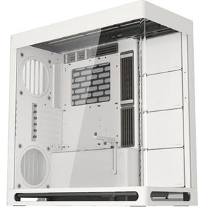 Dual-Chamber ATX Mid Tower pc-behuizing in het wit met hybride ontwerp en optimale ventilatie