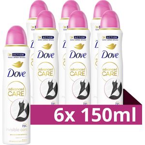 Dove Advanced Care Anti-Transpirant Deodorant Spray - Invisible Care - 6 x 150 ml - Voordeelverpakking