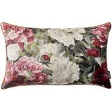 Decoratieve Kussensloop - Fluweel - Bloemenprint - 30x50cm