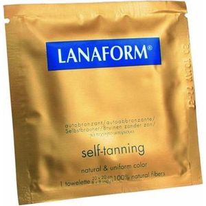 Lanaform - Self Tanning Doekjes - Bruin - Natuurlijke Vezels