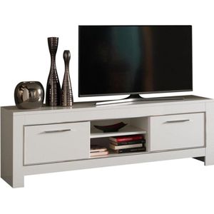 Modena tv meubel design van 160 cm in witte hoogglanslak