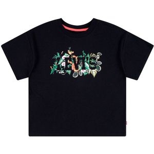 Levi´s ® Kids Oversized Tropical T-shirt Met Korte Mouwen Zwart 16 Years Meisjes