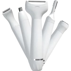Women Body Shaver Set - 5 in 1 Electric Razor for Wet and Dry Shaving - IPX5 Waterproof