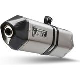 Mivv - Speed Edge - Slip On Uitlaatdemper - Zilver - Gehomologeerd voor Suzuki V-Strom 800 De 2023-24