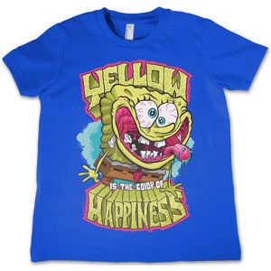 Spongebob Yellow Is The Color Of Happiness Kids T-Shirt Kinder Blue-12 Jahre