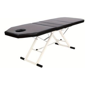 Massagetafel – Massagebed – Behandelingstafel – Spa Tafel – Therapie Tafel – Zwart – Inklapbaar Aluminium Frame – Dikke Foam Padded – Water- en Olieafstotend