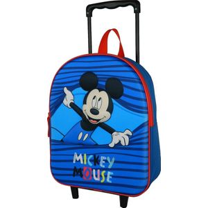 Mickey Mouse peuter trolley rugzak Bleu