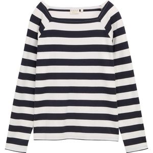 TOM TAILOR - Shirt - Zwart/Wit - Gestreept - Lange Mouw