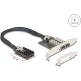 Delock - Mini PCIe-module - Netwerkkaart - 2 Gigabit LAN-interfaces