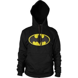 Batman Distressed Logo Big Tall Hoodie WB-3-BAT004-H23-8 Black-3XL