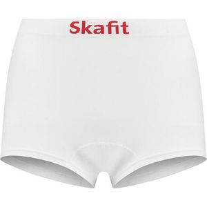 Skafit Casual dames boxershort maat S - wit - ademend - antibacterieel - stretch - platte naden - extra lengte