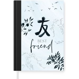 Notitieboek - Schrijfboek - BFF - Quotes - Best friend - Spreuken - Vrienden - Notitieboekje klein - A5 formaat - Schrijfblok