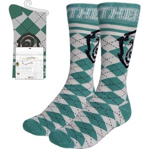 Harry Potter sokken Slytherin ruit 40-46