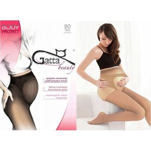 GATTA - Zwangerschapspanty - 20 DEN - Maat S - Beige / Daino - Dames Panty - Zwanger - Ondersteunende Panty - (1 Stuks)