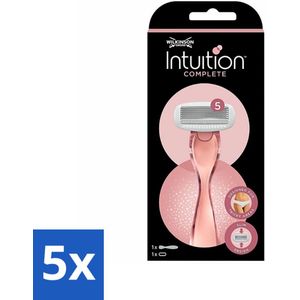5 x Wilkinson Sword - Scheermes - Intuition Complete - Efficiënt - 1 scheermes - Gevoelige Huid - Scheergel - Scheerbehandeling - Wilkinson Sword - Intuition Complete
