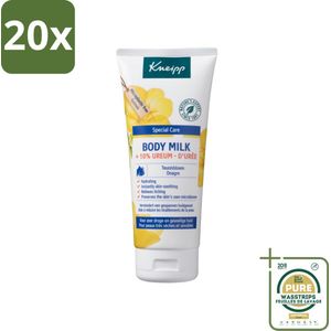 20 x Kneipp - Body milk - Special Care - Met 10 % ureum - Voor zeer droge & gevoelige huid - 200 ml - Grootverpakking - 10% Ureum - Zeer Droge Huid - Gevoelige Huid - Jeukverlichting - Huidbarrière