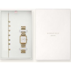 Rosefield The Boxy Xs Gift Set Dames Horloge - Goud 22 X 24mm - BMWLBG-X241