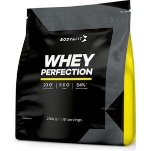 Body & Fit Whey Perfection - Proteine Poeder / Whey Protein - Eiwitpoeder - 2268 gram (81 shakes) - Banaan & Aardbei