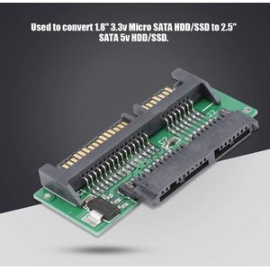 1.8-inch micro SATA naar SATA 2.5 SDD HDD-adapterkaart - Vrouwelijke Micro SATA naar 22PIN SATA - Solid-state harde-schijfadapter voor HDD/SSD met contetn in html .