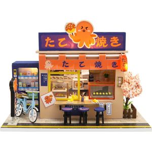 Hongda DIY Star Takoyaki - Miniatuur Bouwpakket - Inclusief Verlichting