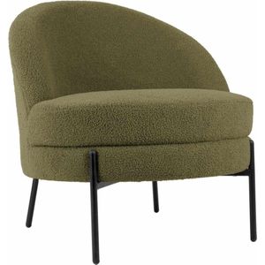 Leitmotiv - Fauteuil Noble Teddy Curl - Mosgroen