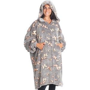 Oversized Glow in the Dark Vlinders Hoodie Fleece Deken Sweatshirt voor Volwassenen