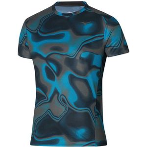 Mizuno Premium Aero T-shirt Met Korte Mouwen Blauw XL Man