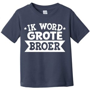 Jongens T-shirt - Ik Word Grote Broer - Zwangerschap Aankondiging - Donkerblauw - Katoen - Maat 4 Jaar