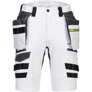 Portwest - DX444 - Korte Broek - Wit - Afneembare Holsterzakken