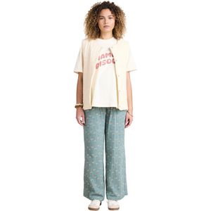 Envie de Fraise - Ruime Zwangerschapsbroek - Katoenen Mousseline - Geprint - Elastische Jerseyband