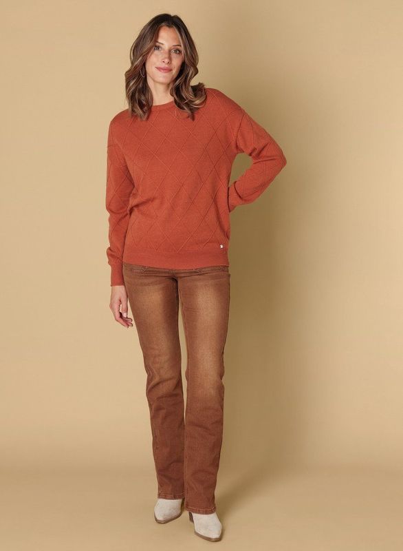 IVY BEAU - Suus Tops - Caramel - Gebreide Trui