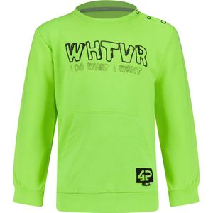4PRESIDENT Sweater jongens - Light Bright Green - Maat 98 - Jongens trui