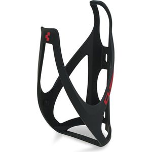 CUBE Bottle Cage HPP - Fietsaccessoire - Lichtgewicht Bidonhouder - Staal/Kunststof - Matt Iridium/Hoogglans Zwart