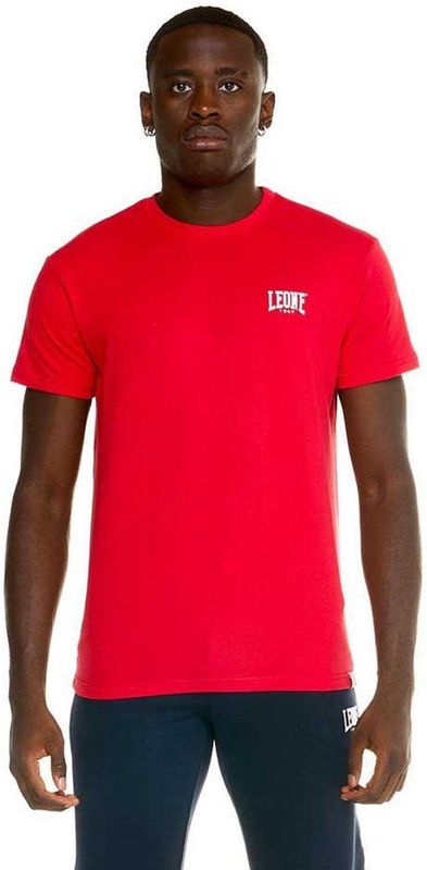 Leone - Basic - T-shirt - Rood - Korte Mouwen