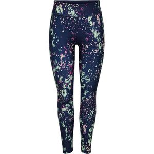 ONLY PLAY Sportlegging ONPMILA Donkerblauw/Lichtgroen/Roze