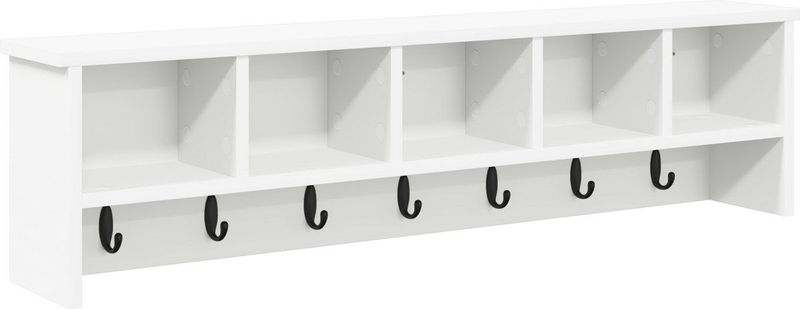 vidaXL - Wandgemonteerde Kapstok - Wit - 100 x 16 x 26 cm - Bewerkt Hout