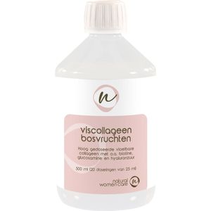 Naturel Women Care - Viscollageen Bosvruchten - Hoge dosering en zuiver- anti aging - met mooie extra's voor de (droge) huid en voor je bindweefsel, zoals hyuralonzuur en glucosamine