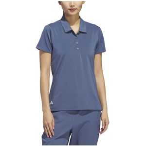 Adidas Ultimate365 Solid Korte Mouw Poloshirt Voor Dames Blauw XS Vrouw