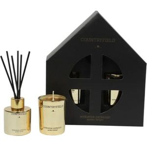 Countryfield Candle Golden Delight Giftbox Geurstokje en kaars