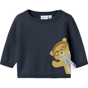 NAME IT - NBMKANO - Trui - Navy - Lichtblauw - Ombergrijs - Cappuccino